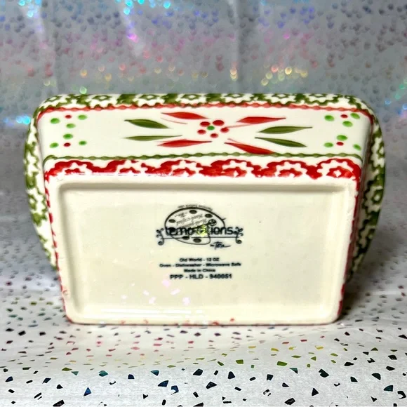 Temptations "Old World" Ceramic Loaf Baking Dish & Plastic Lid - Picture 6 of 6